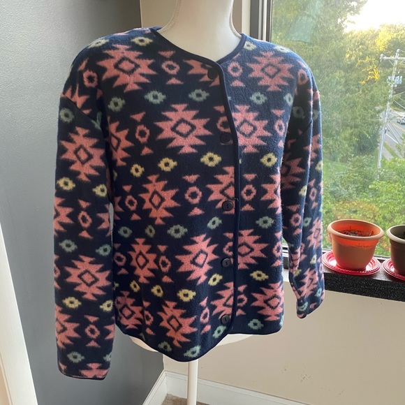 VTG 90s David Wayne Southwestern Oversized Jacket - Picture 2 of 7